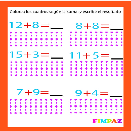 ACTIVIDADES DE SUMAS
