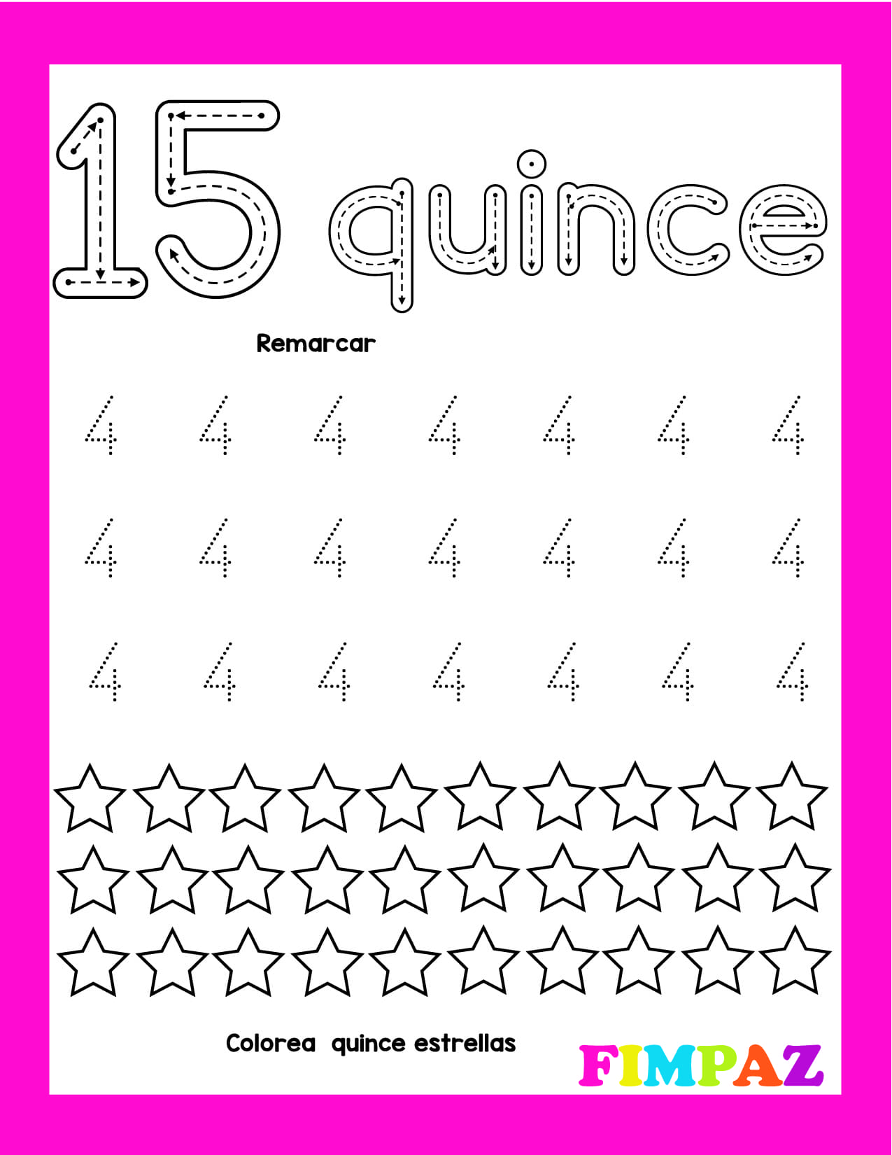 NÚMEROS DEL 1 AL 30 PARA IMPRIMIR