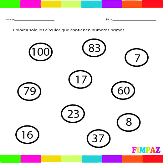 Descarga un archivo de numeros primos del 1 al 100