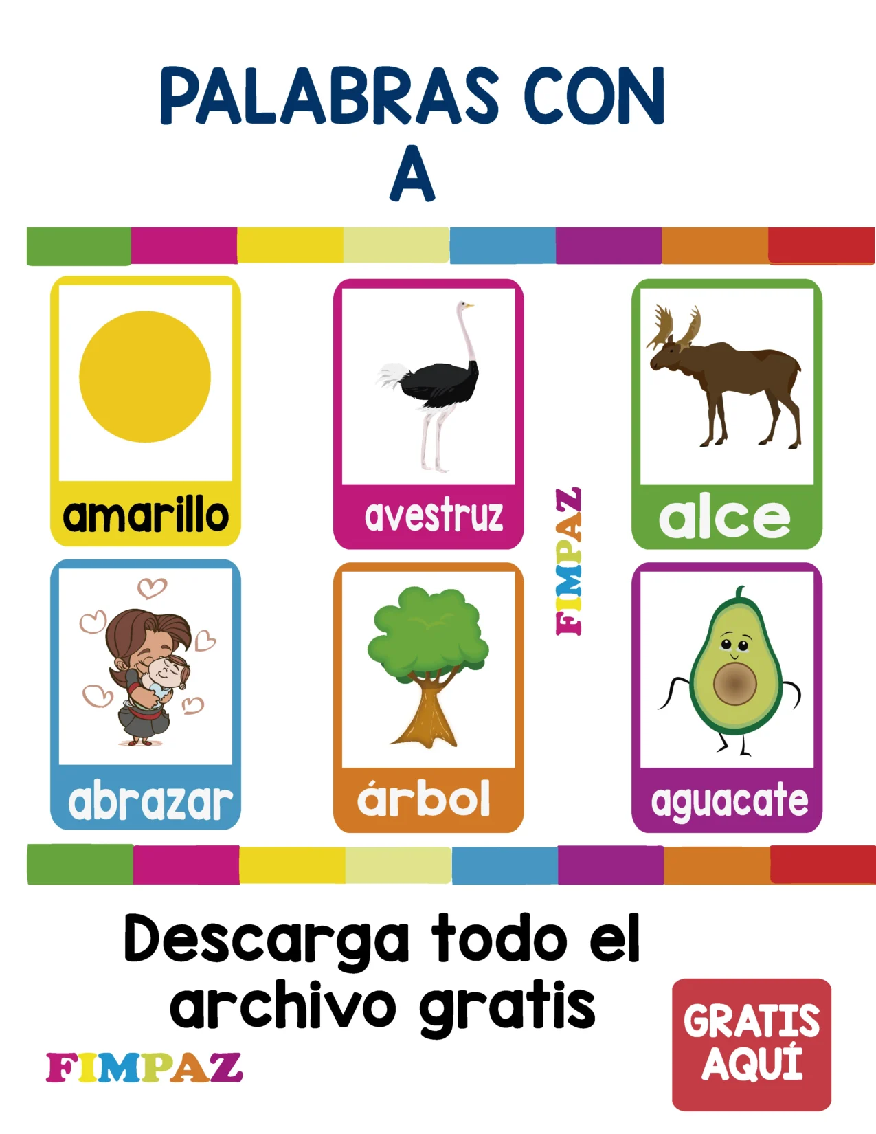 FLASHCARDS PALABRAS CON A