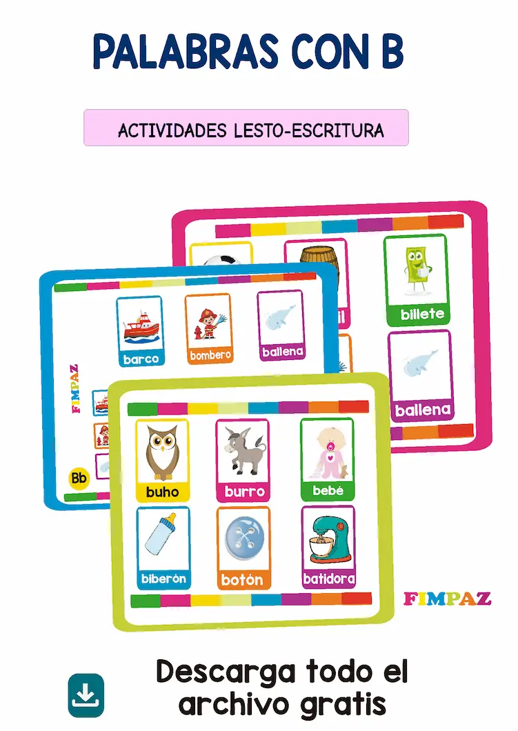 español palabras con b