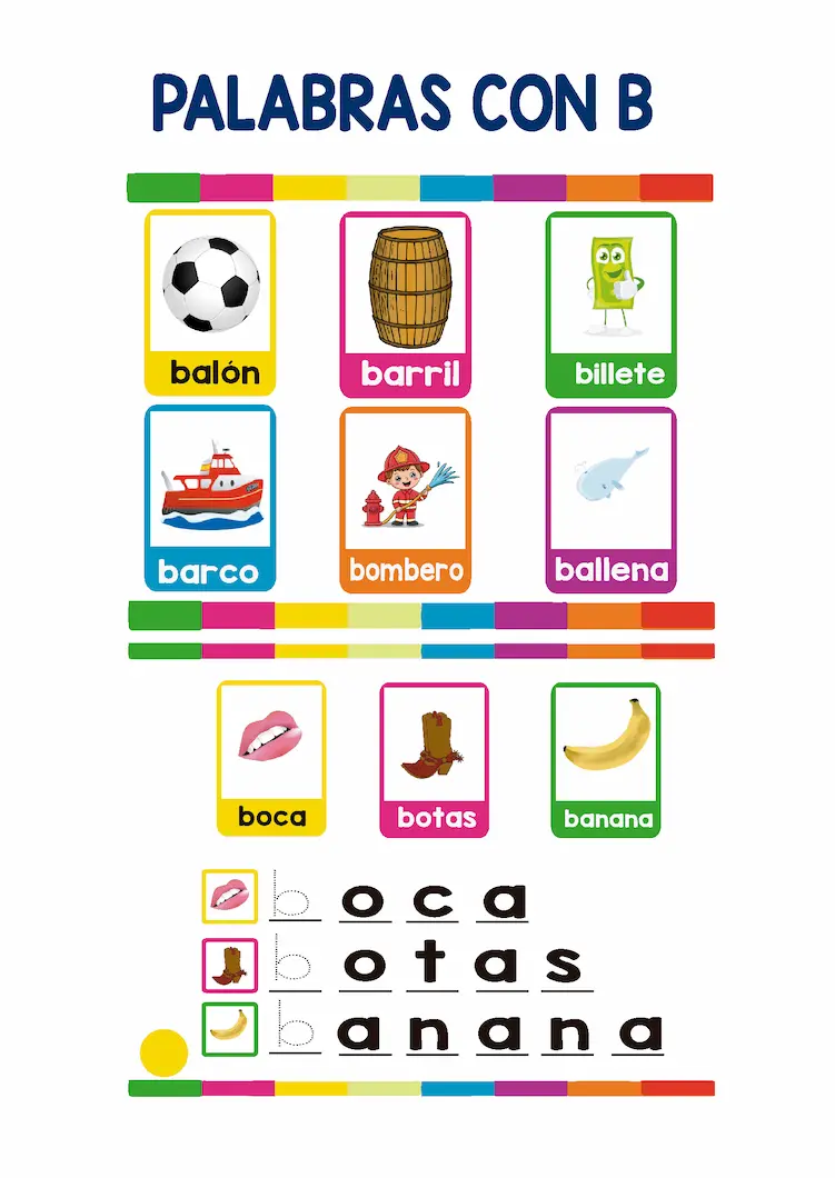 palabras con la b