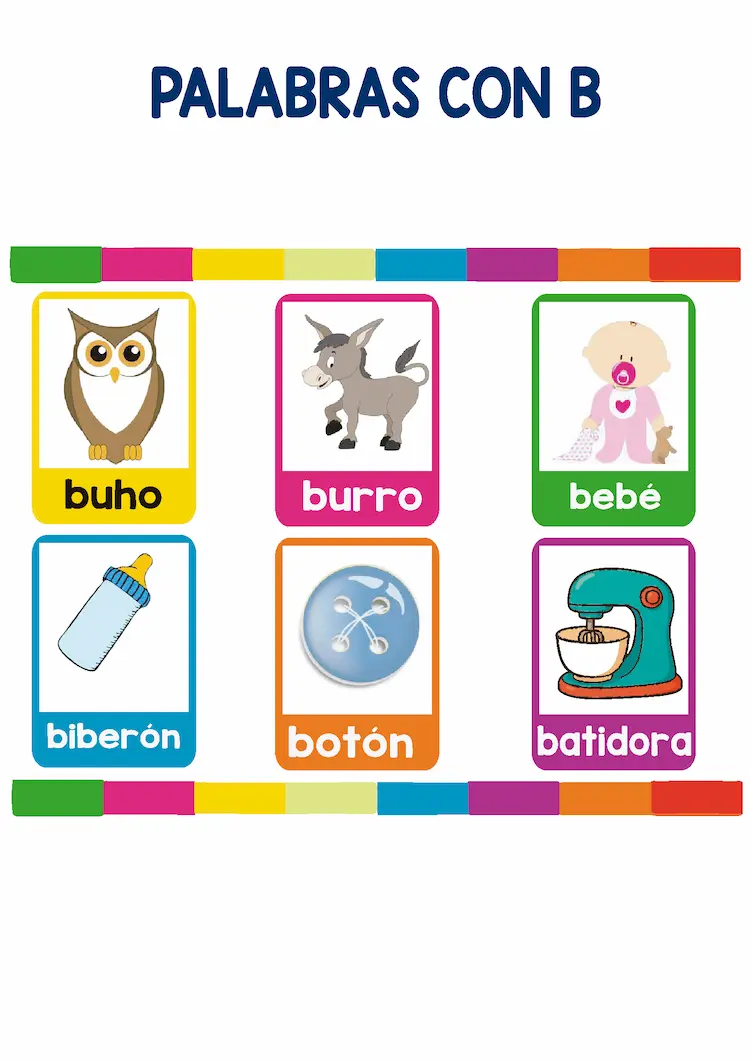 primaria palabras con b