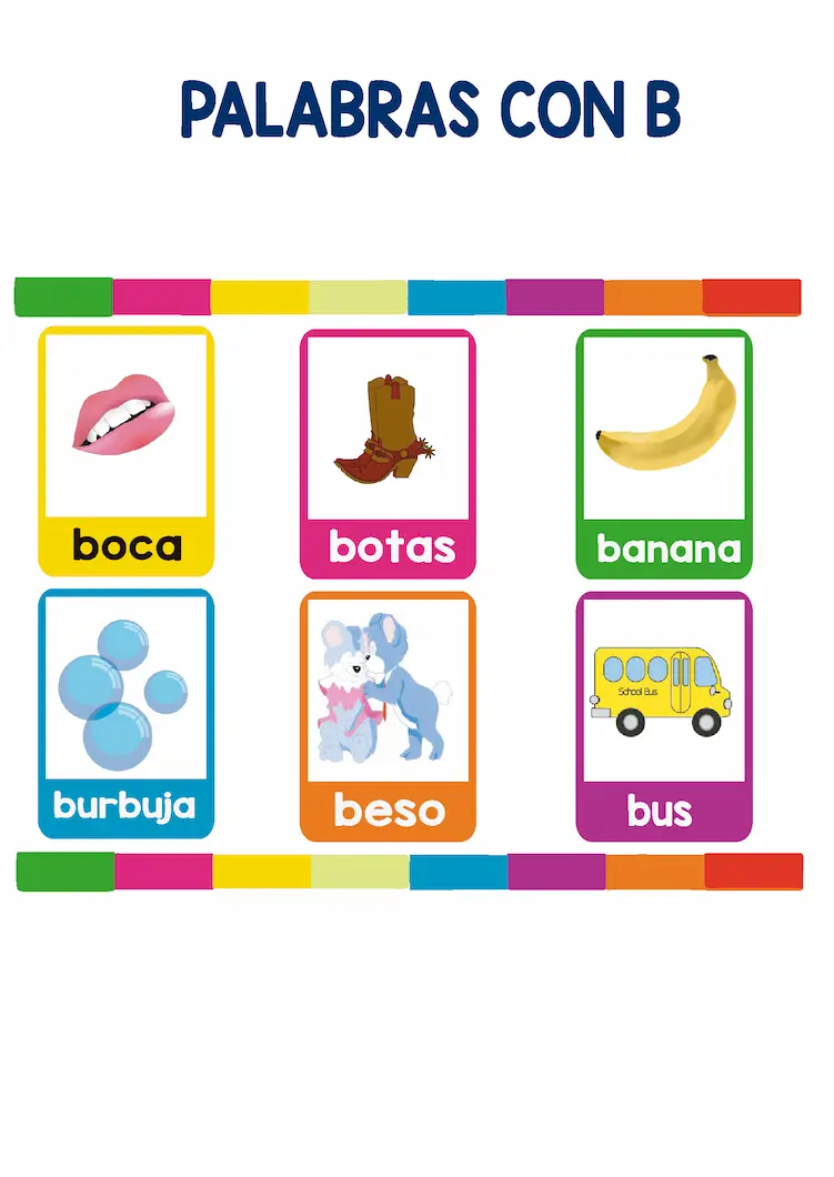palabras con la letra b