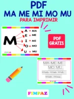 TARJETAS DE SILABAS MA ME MI MO MU