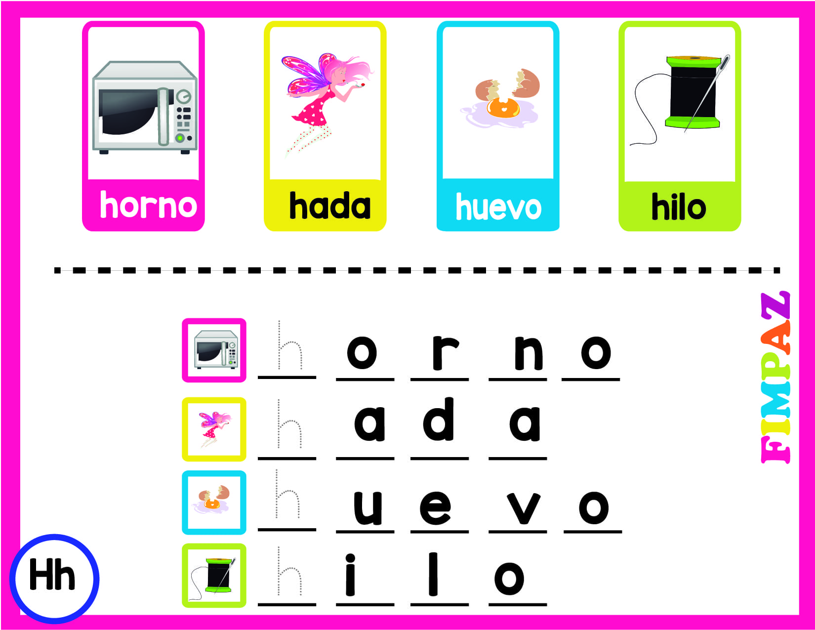 Palabras con H