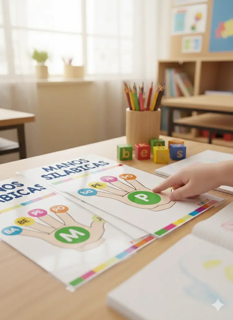 MANITAS DE SÍLABAS PARA IMPRIMIR