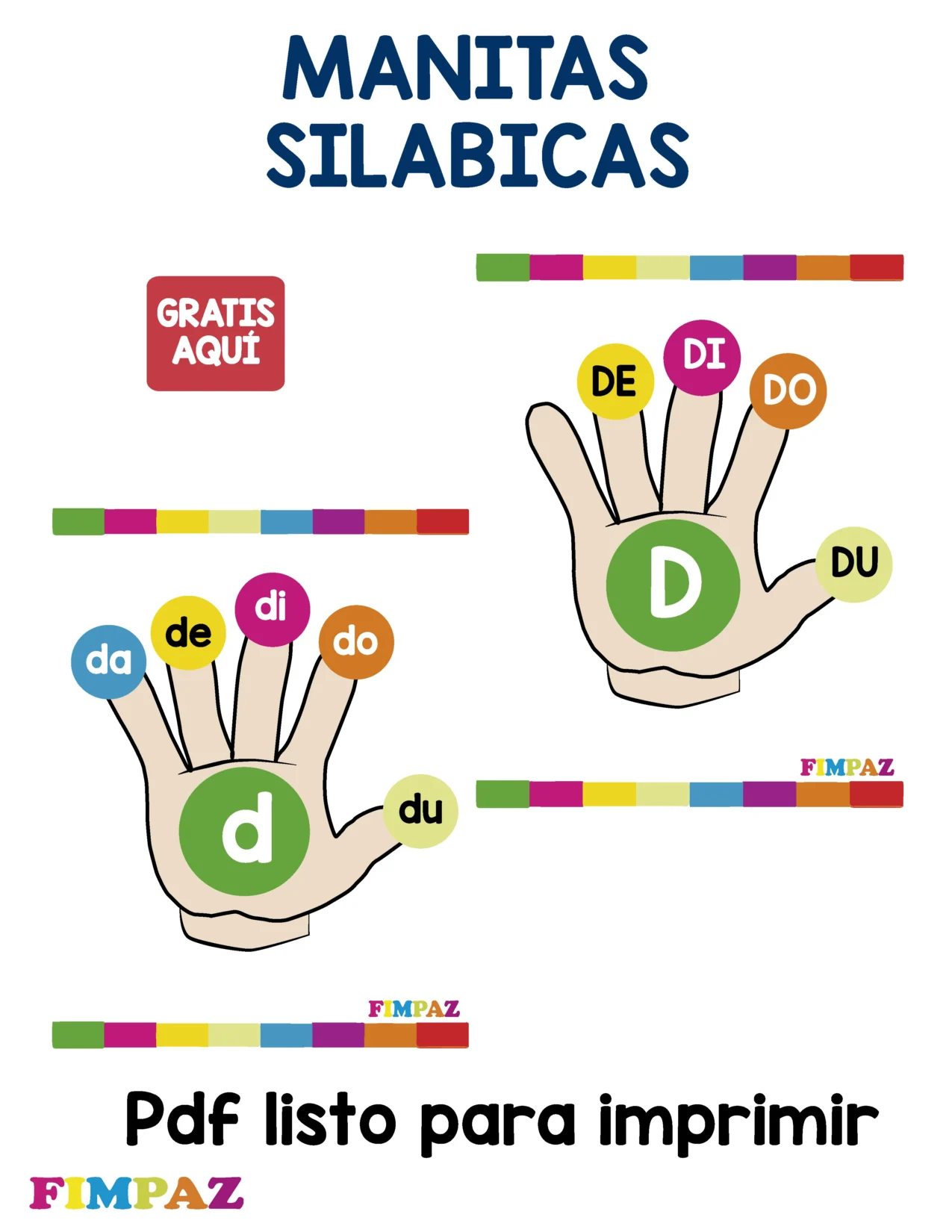 manita silabica para imprimir