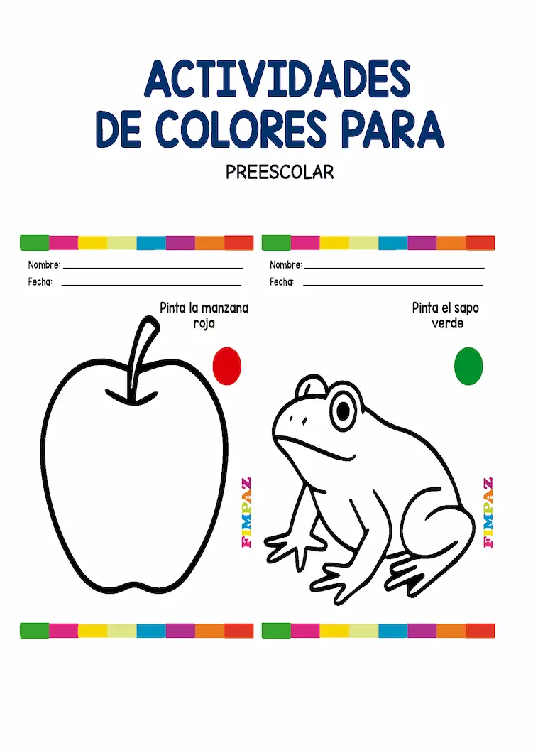 actividades de los colores