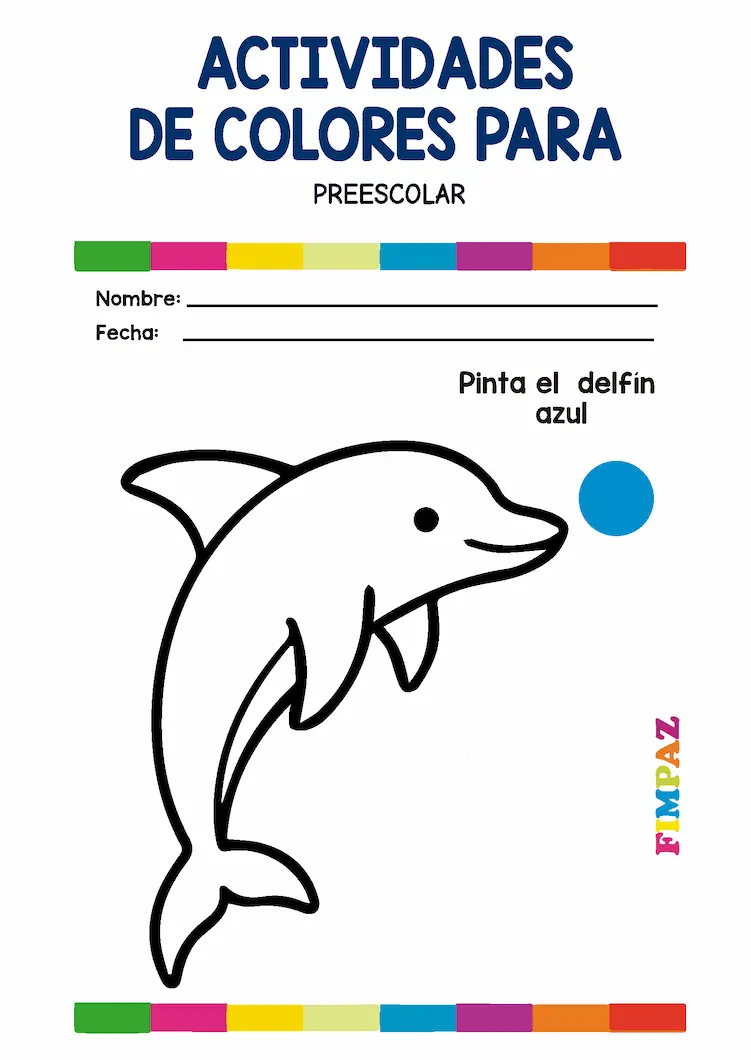 actividades con el color azul