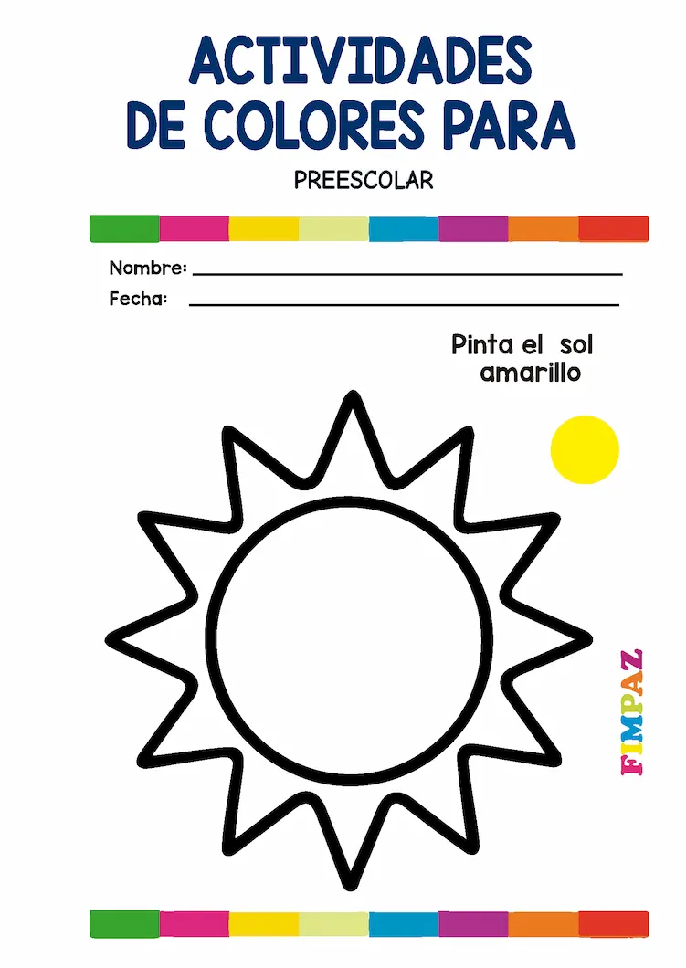 actividades con colores para niños