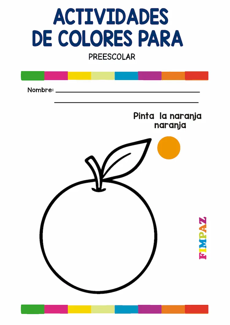 los colores para niños pdf