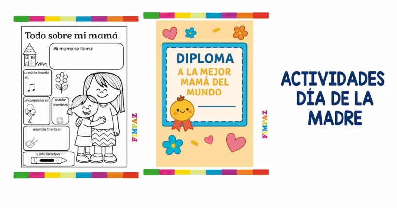 PDF CON ACTIVIDADES DEL DIA DE LA MADRE GRATIS