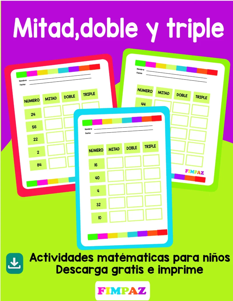 Lee más sobre el artículo MITAD, DOBLE Y TRIPLE: APRENDIZAJE MATEMÁTICO LÚDICO