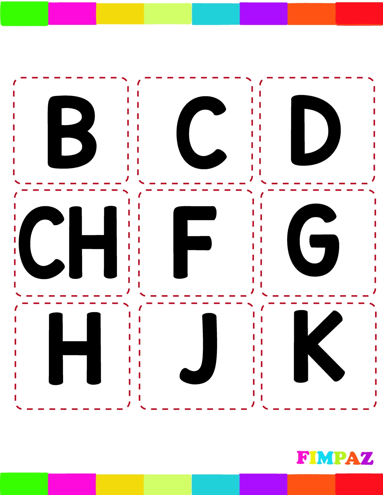 Letras para formar silabas