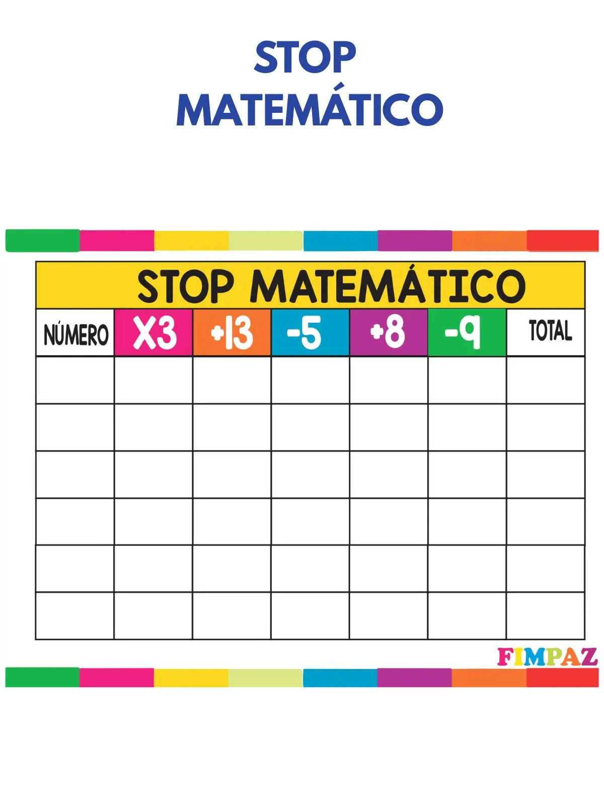 Stop Matemático PDF Gratis