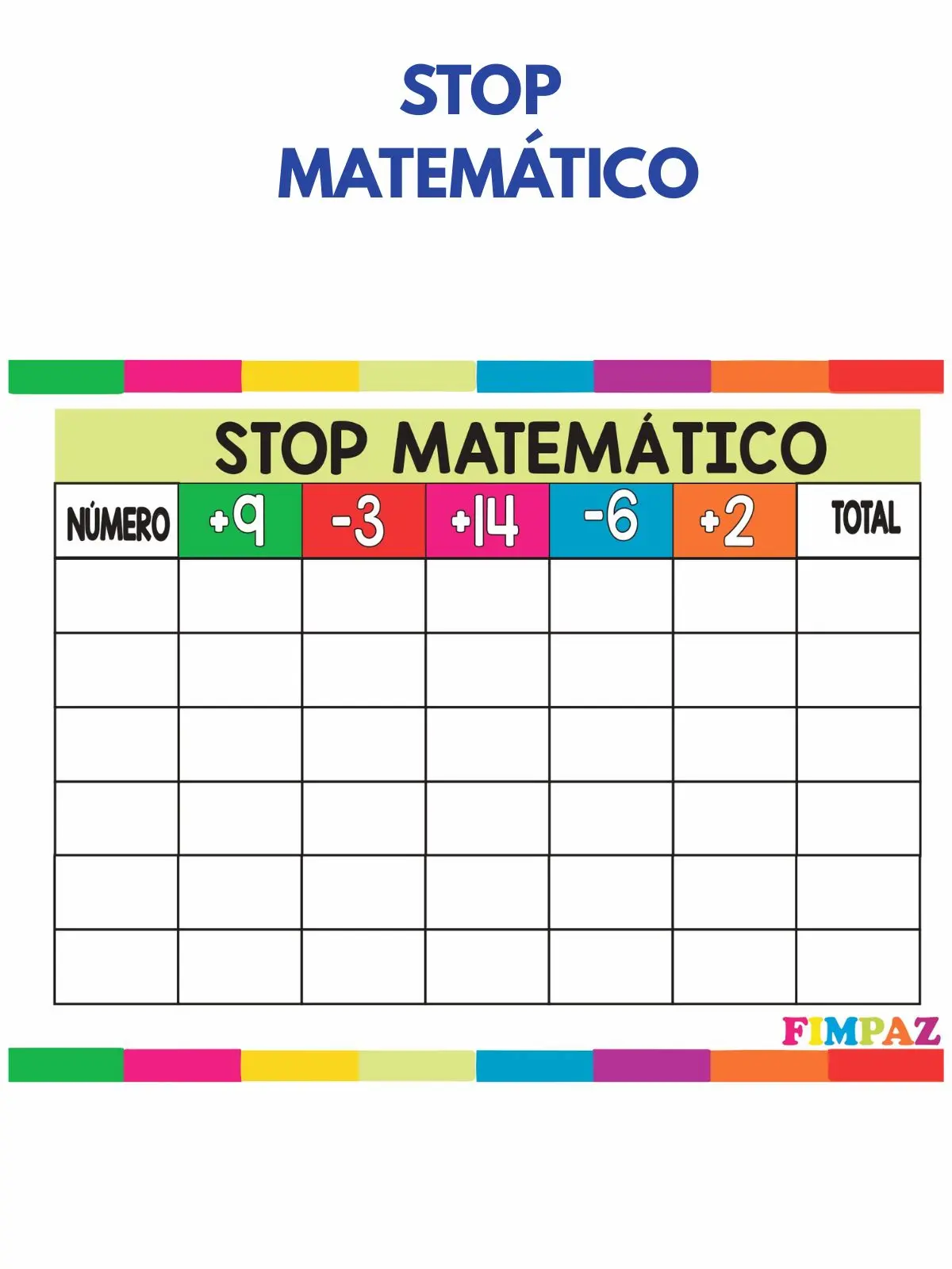 Stop Matemático PDF Gratis