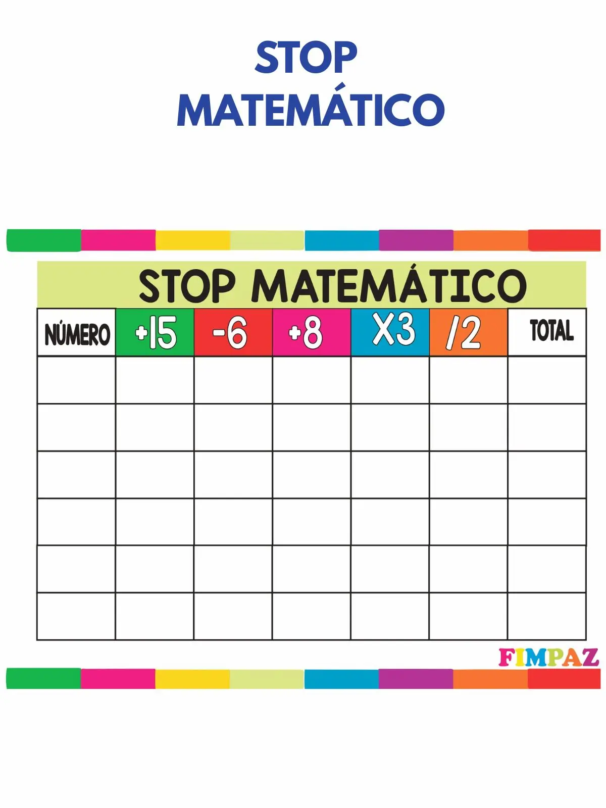 Stop Matemático PDF Gratis