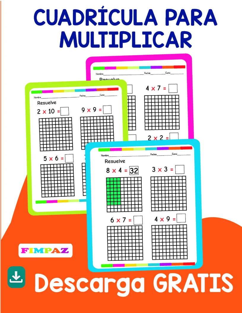 CUADRICULA TABLAS DE MULTIPLICAR