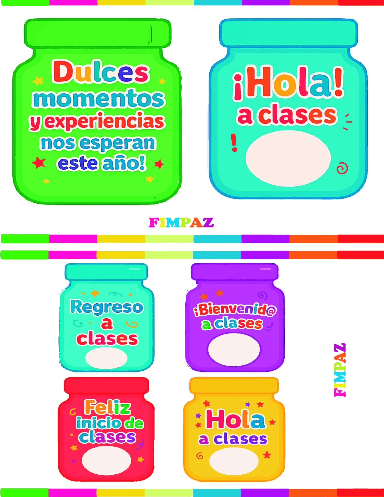 PLANTILLAS DE DULCEROS DE RREGRESO A CLASE