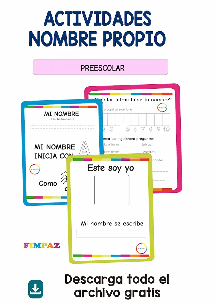 actividades nombre propio preescolar