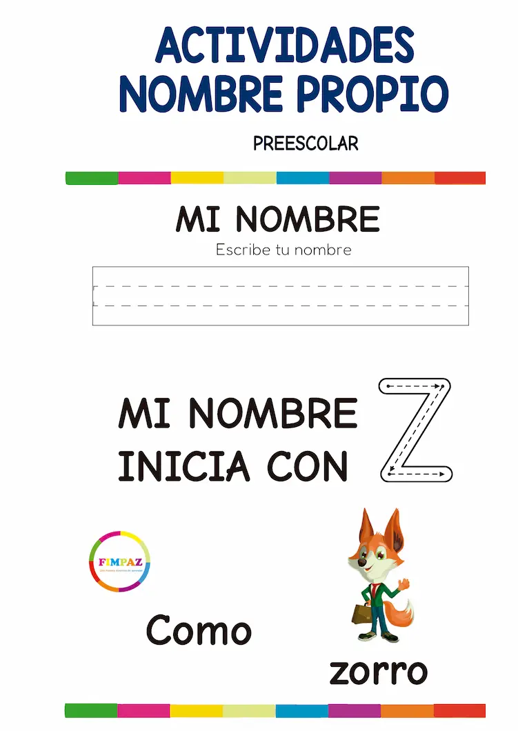 actividades con el nombre propio