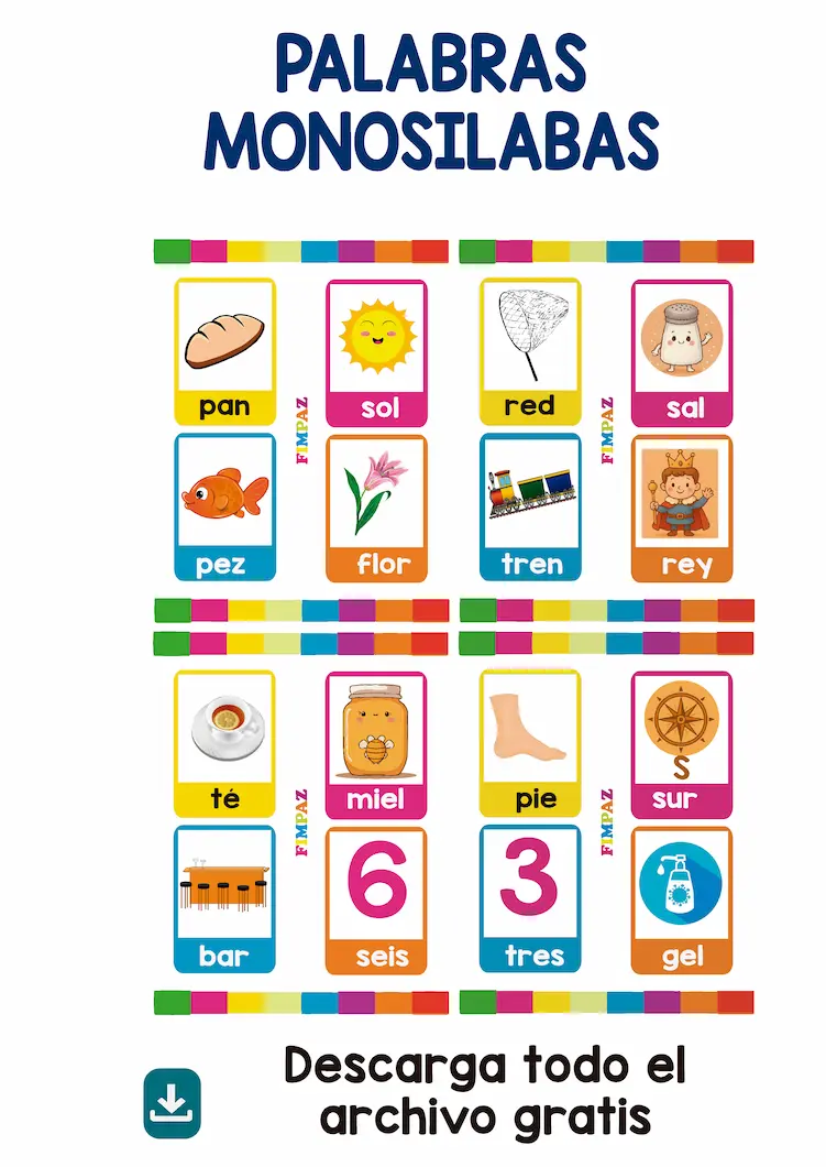 palabras monosílabas