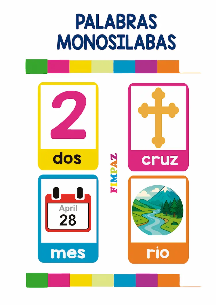 5 palabras monosílabas