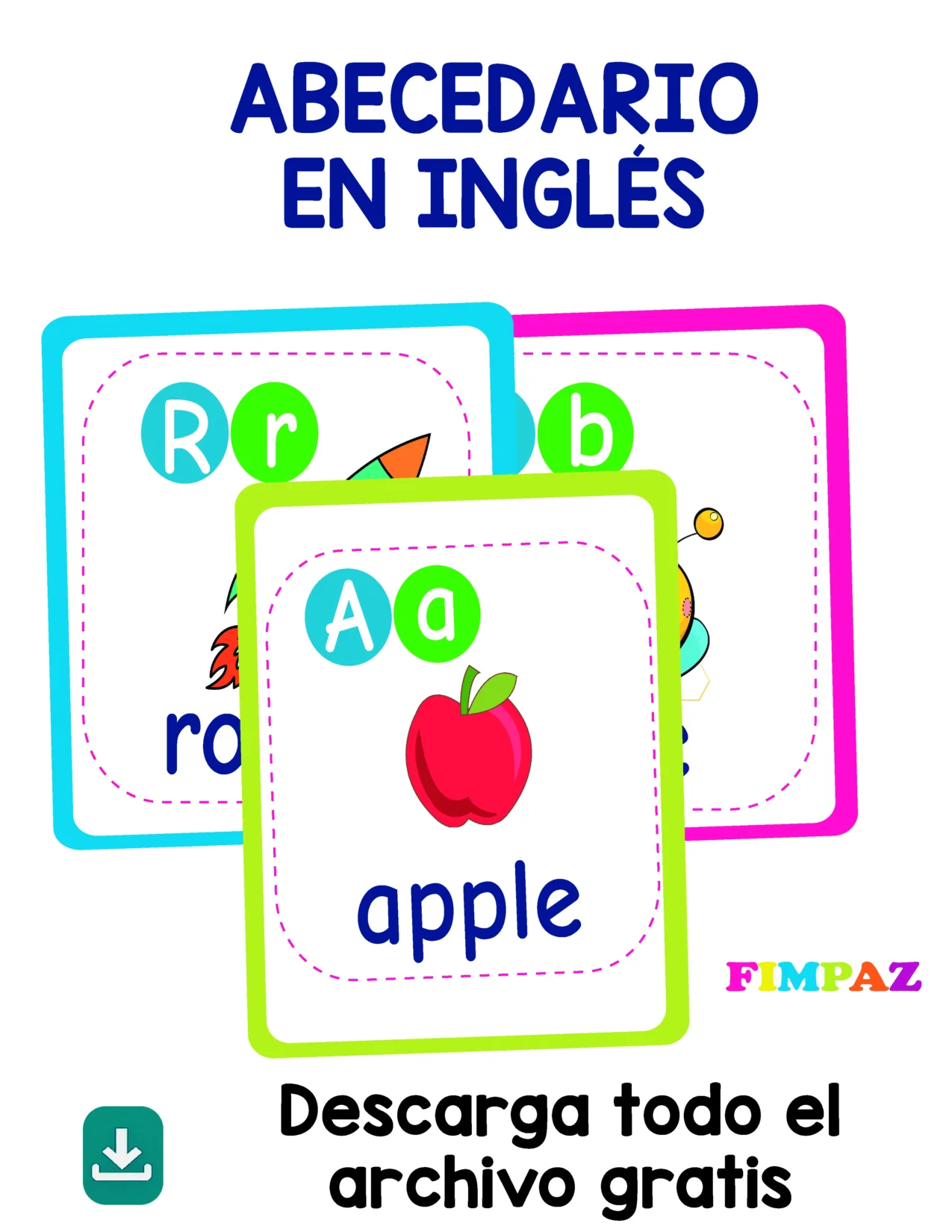 Tarjetas abecedario en ingles