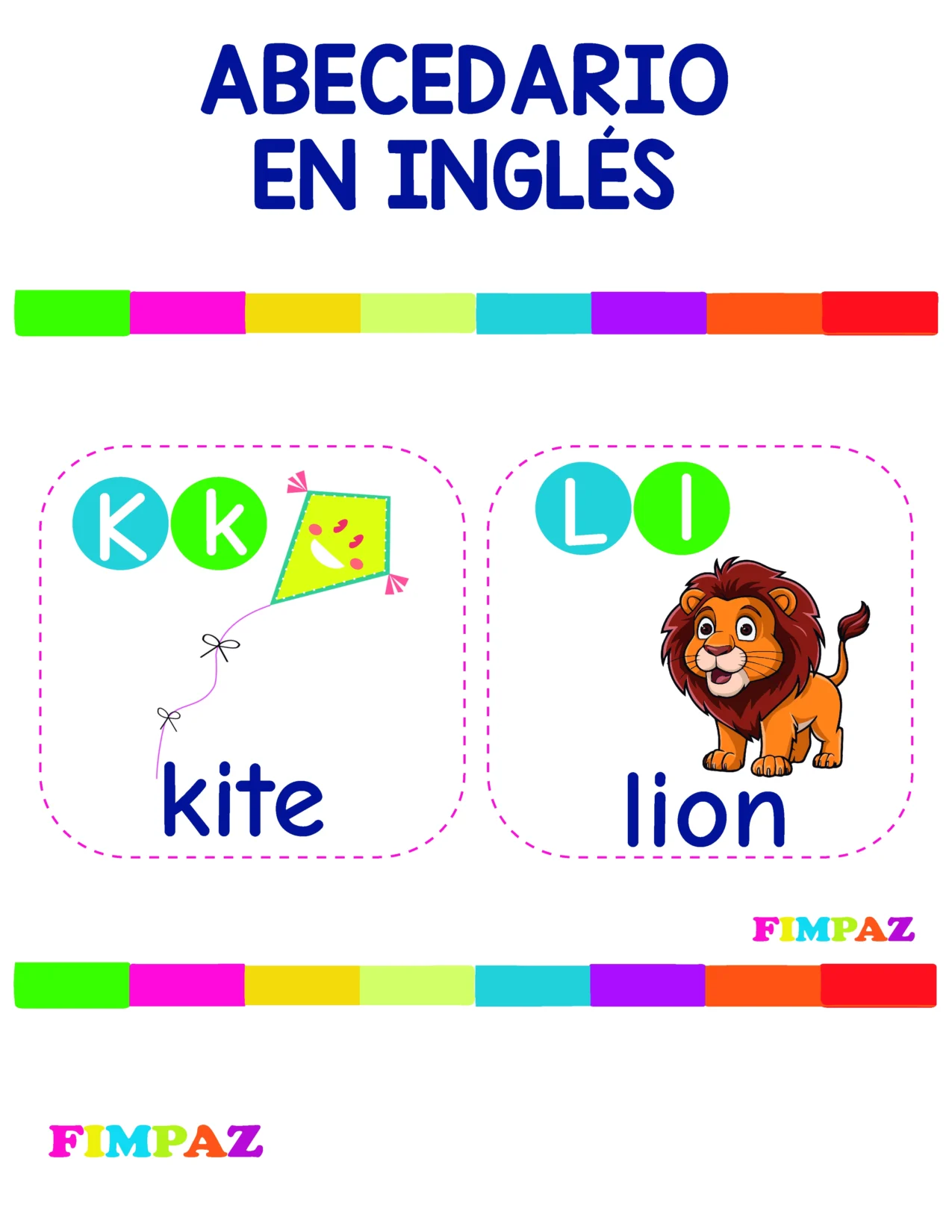 flashcards abecedario en ingles