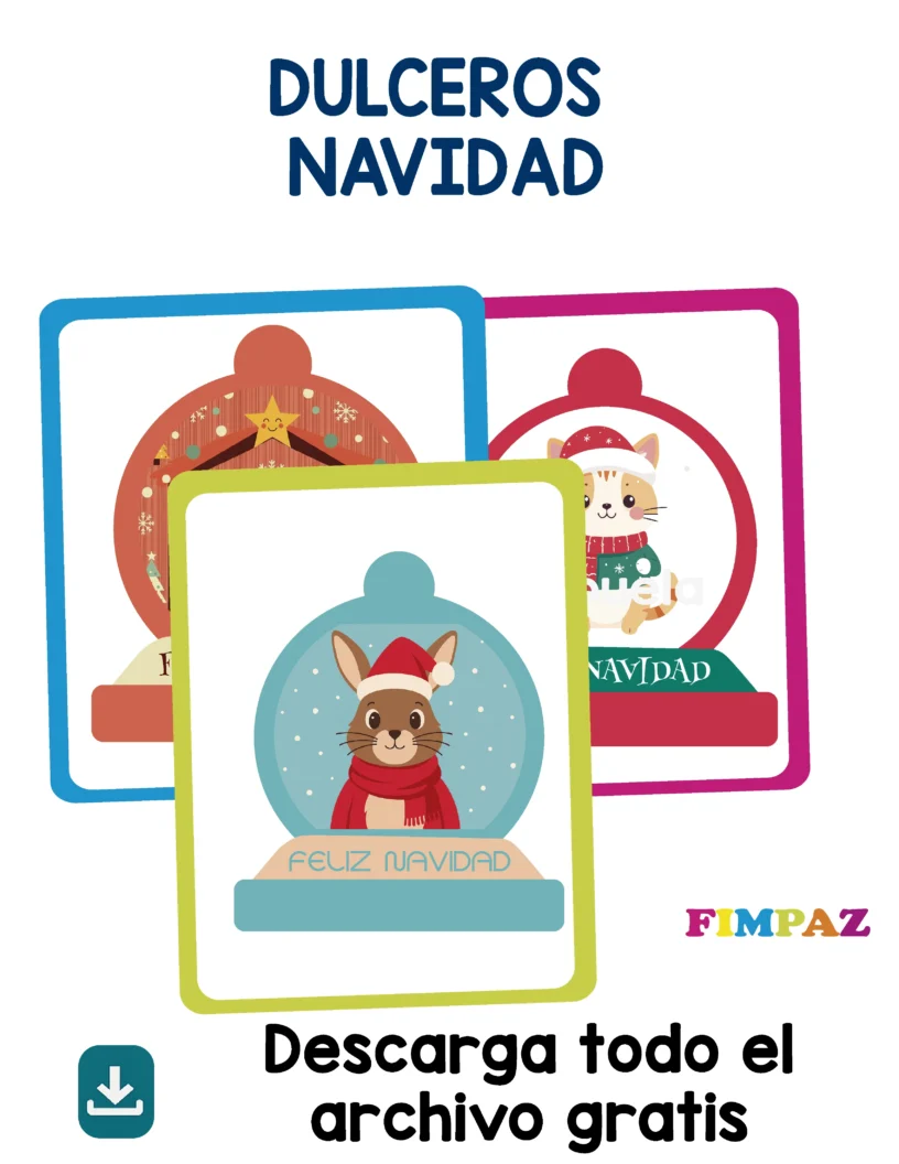 dulceros de navidad para imprimir