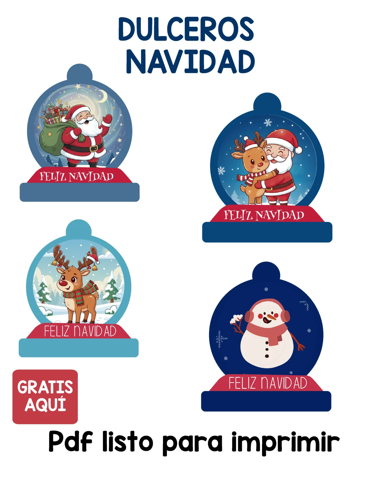 DULCEROS NAVIDEÑOS PARA NIÑOS PARAIMPRIMIR