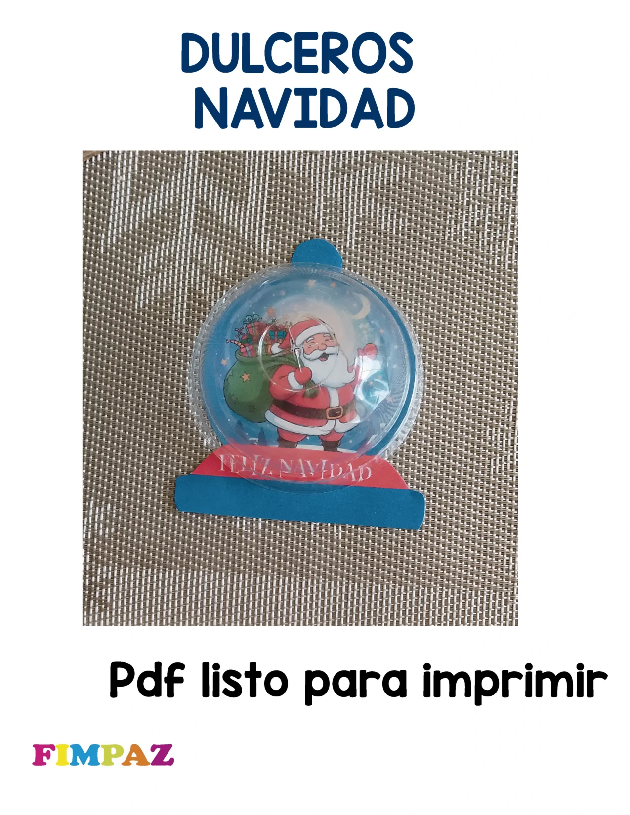 DULCEROS NAVIDEÑOS PARA IMPRIMIR PDF