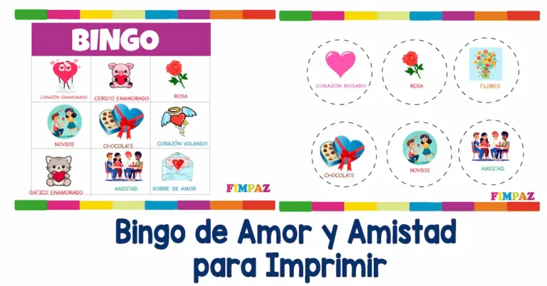 pdf para imprimir de bingo de amor y amistad