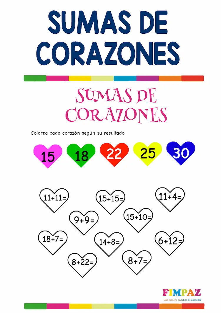 actividades matematicas de san valentin