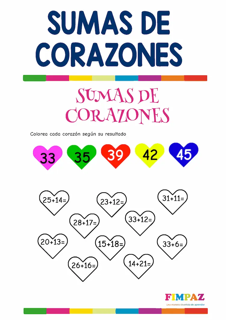 actividades matematicas de san valentin