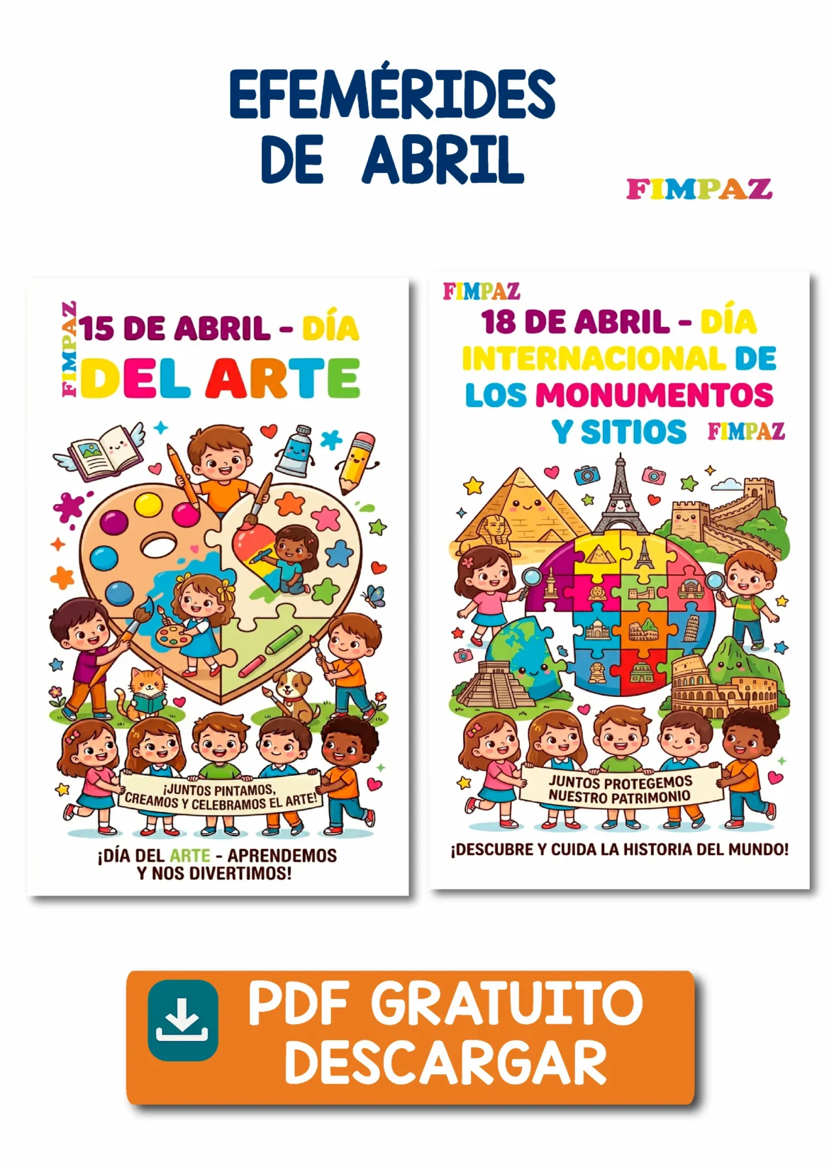 Efemérides de Abril para Niños: Recursos Educativos Gratuitos (PDF) 2026