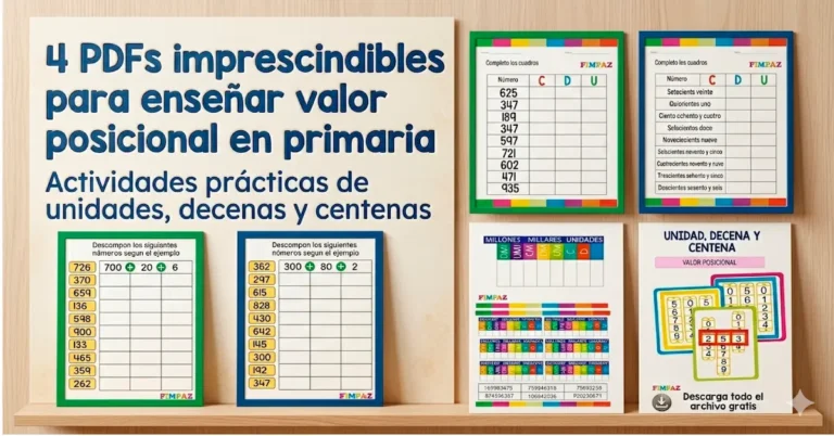 kit de materiales educativos para trabajar el valor psoicional