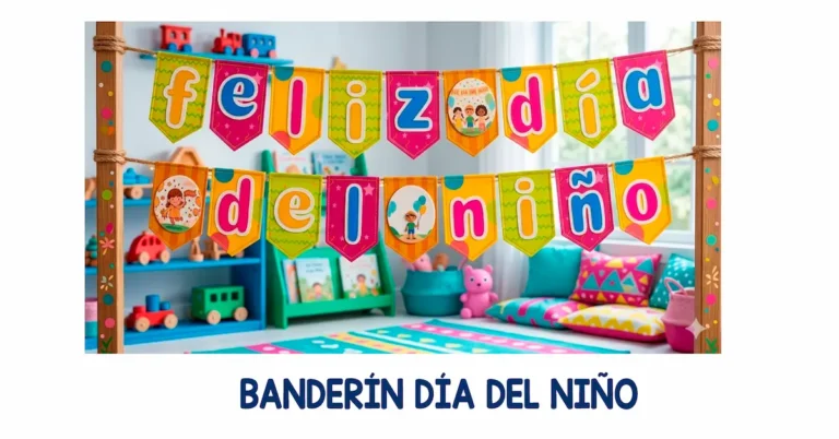 plantillas para crear banderin del dia del niño