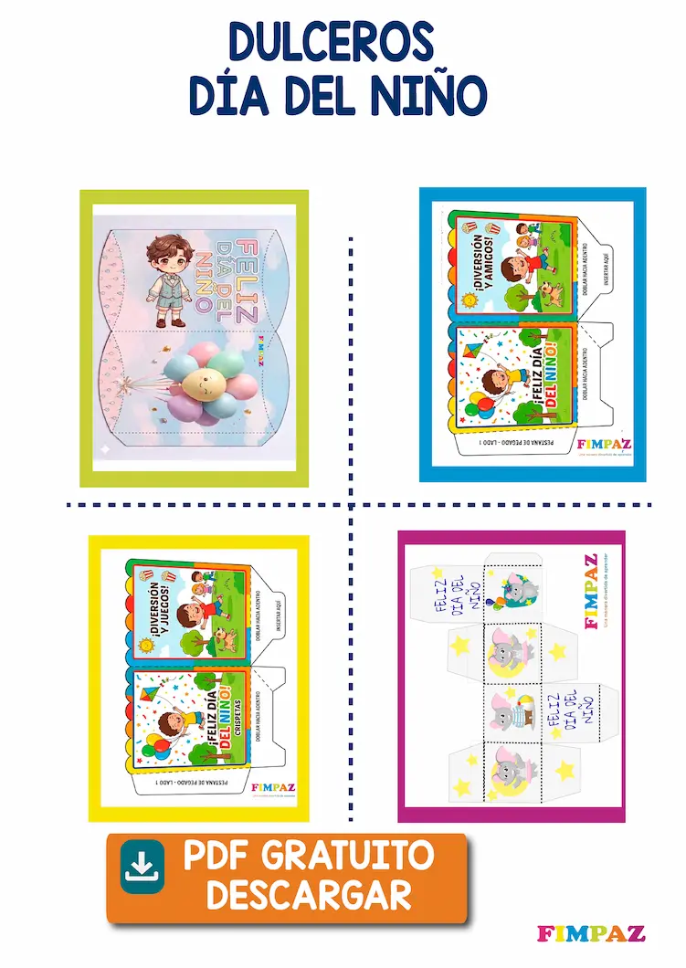 Dulceros para imprimir gratis pdf 