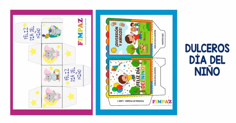 PDF plantillas dulceros dia del niño