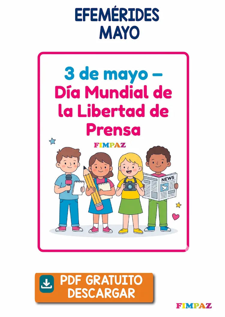 Carteles de efemérides Mayo en PDF: Descarga gratis, imprime y decora  tu espacio.