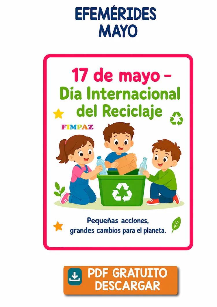 Carteles de efemérides Mayo en PDF: 