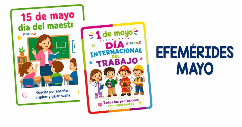 Carteles de efemérides Mayo en PDF: Descarga gratis, imprime y decora  tu espacio.