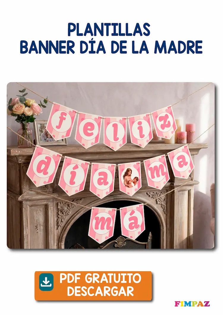 plantillas para crear tu propio banner del dia de la madre