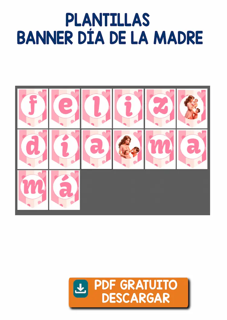 plantillas para crear tu propio banner del dia de la madre