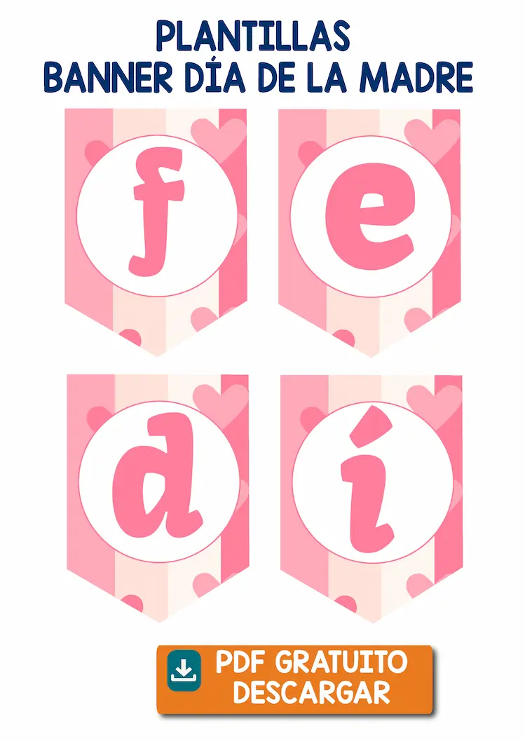 banner para imprimir para el dia de la madre