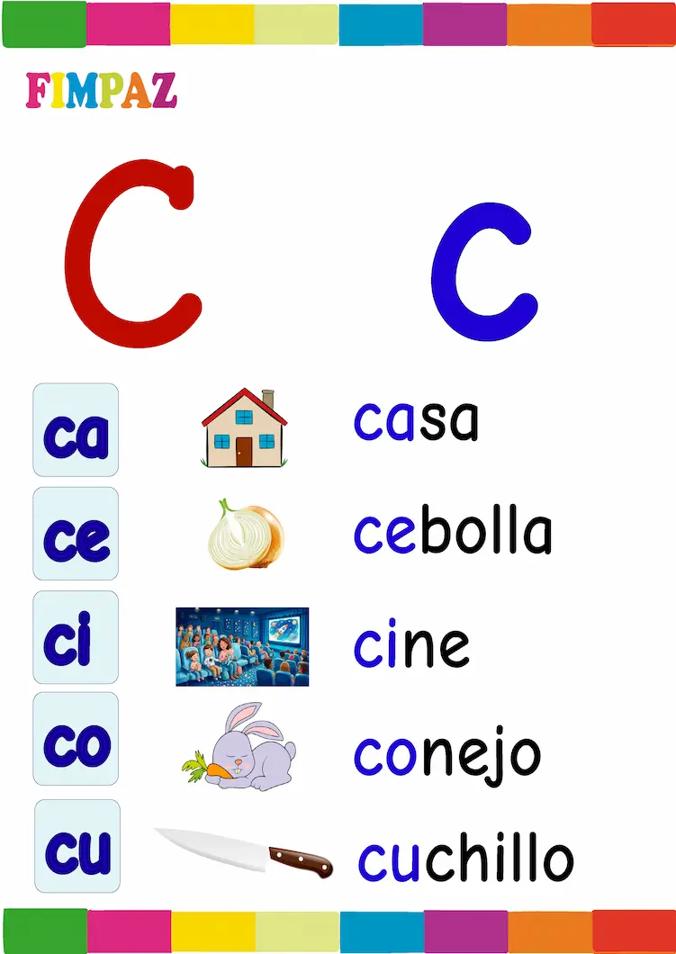 palabras con c