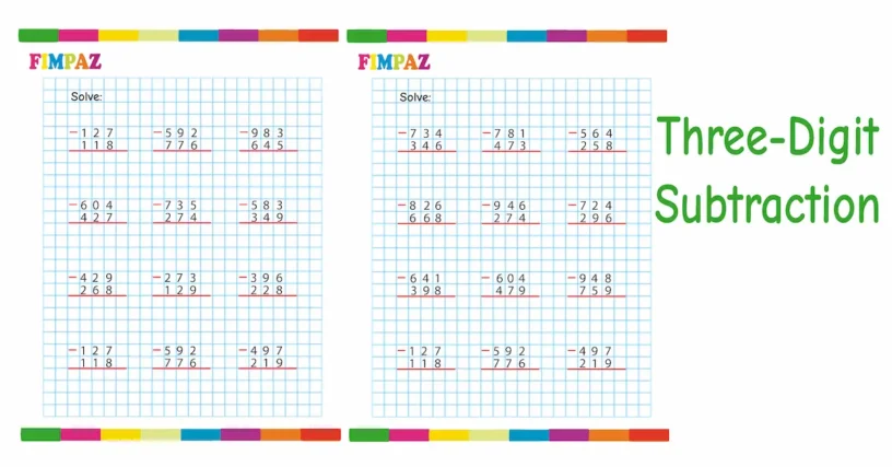 Three-Digit Subtraction