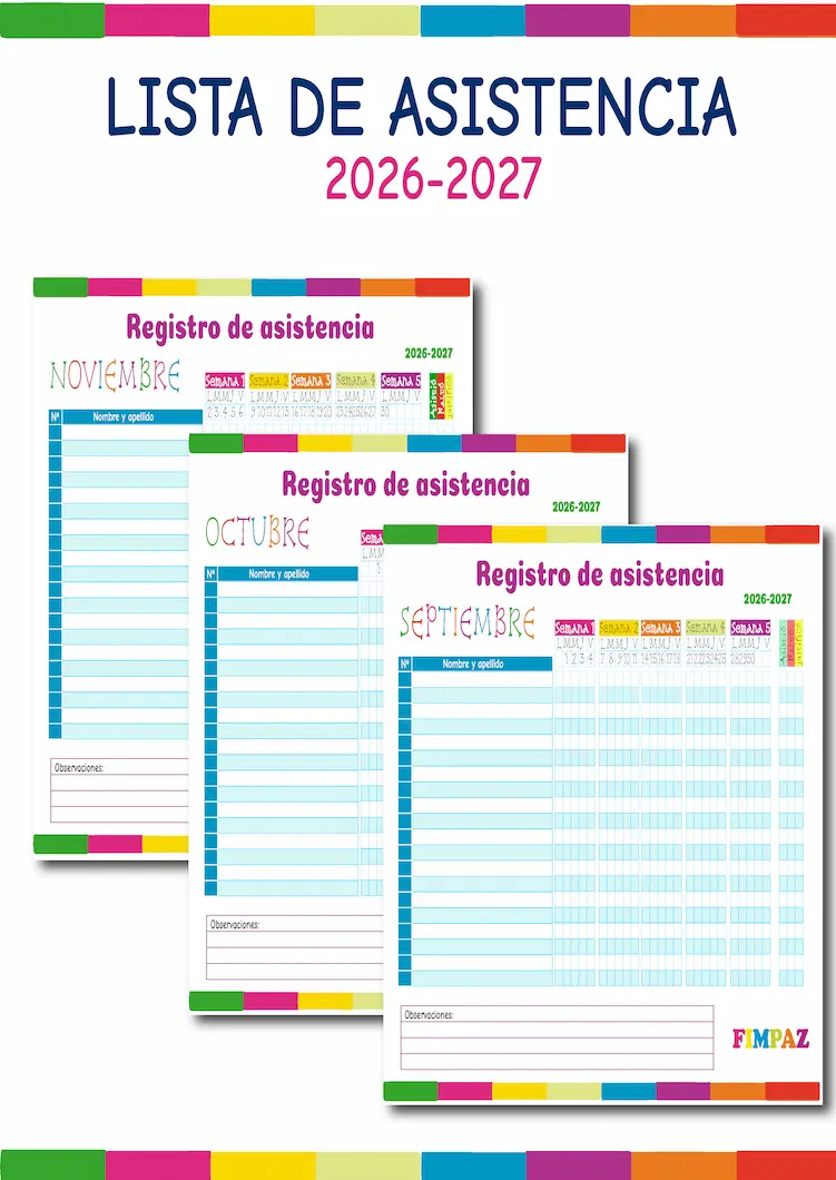 listas de asistencia para imprimir pdf 